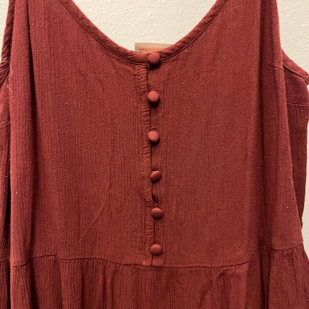 Maroon Casual Dress - Picture 2 of 8
